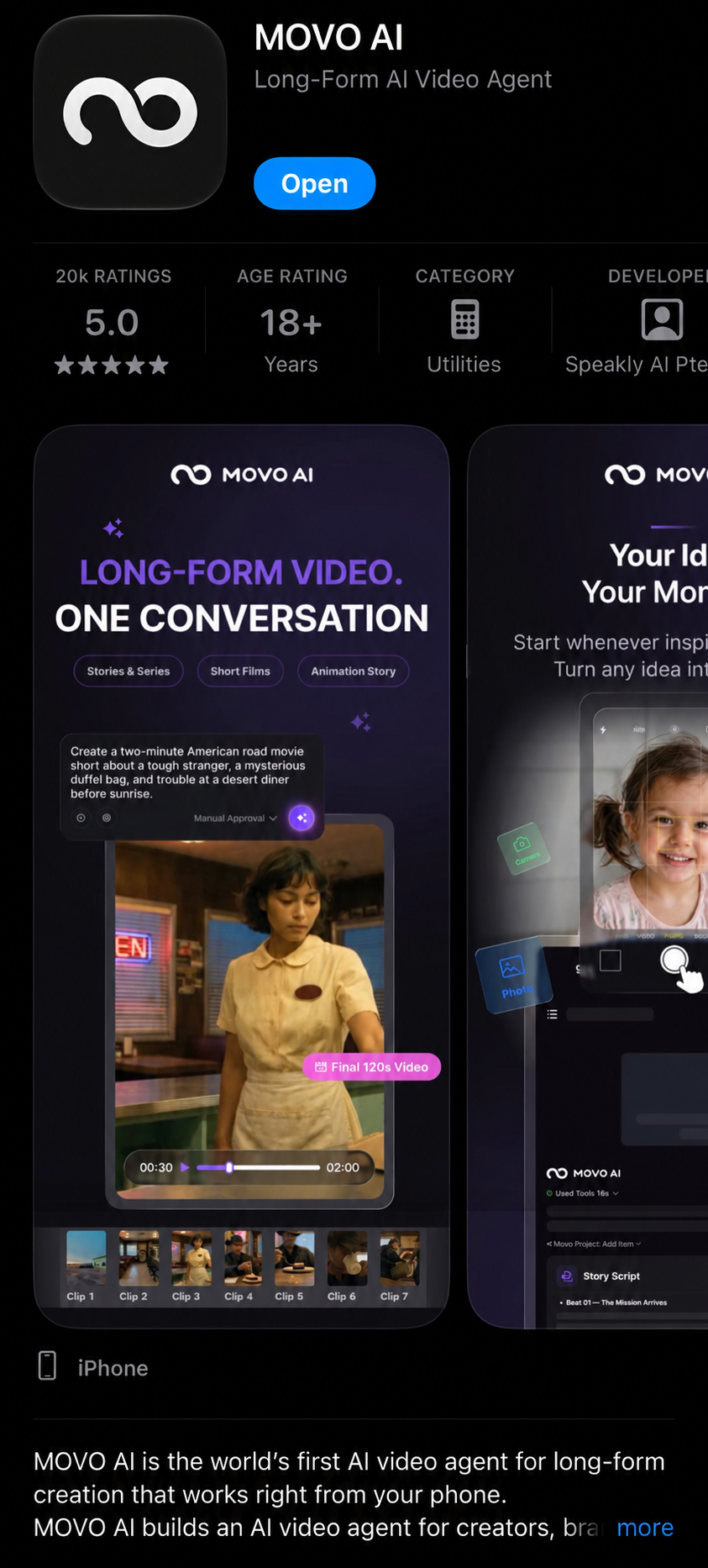 MOVO AI App Store preview