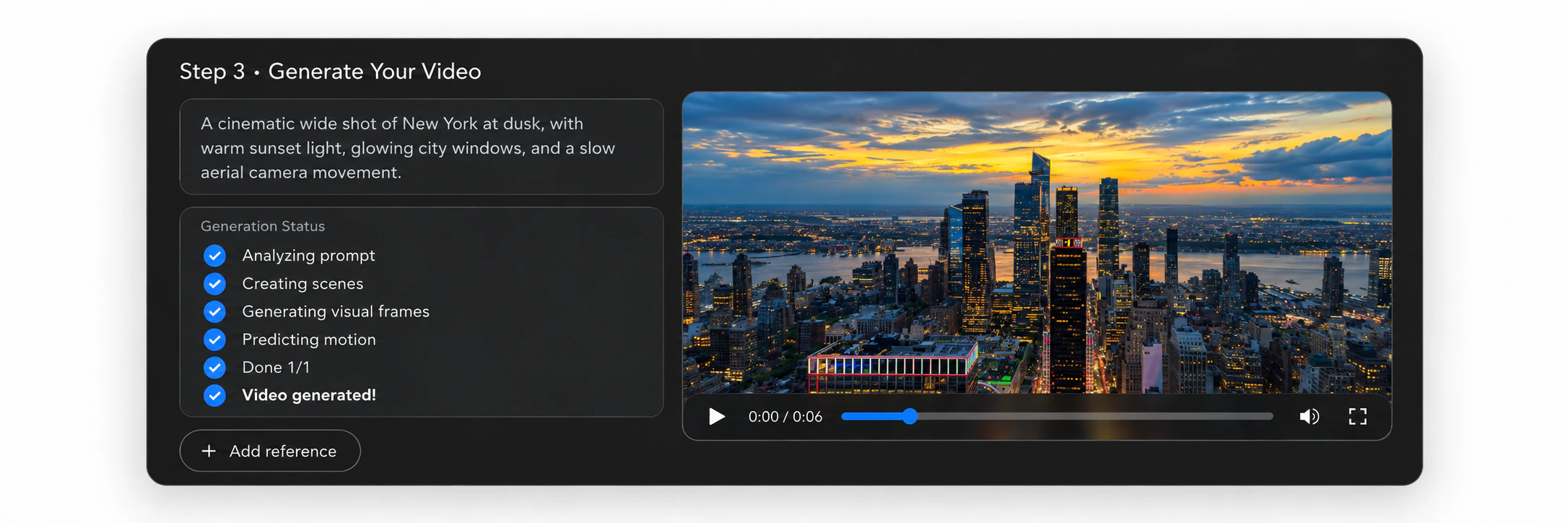 Step 3: Generate Your Video
